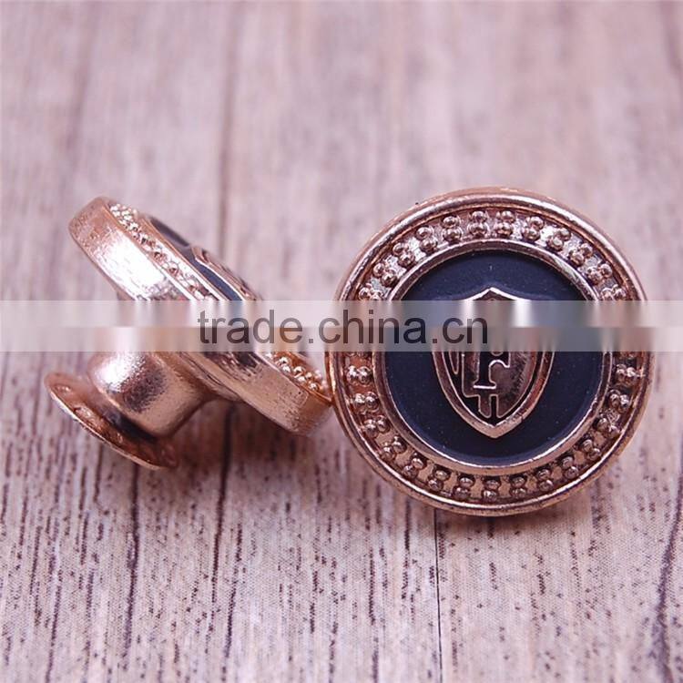 Custom kinds of clothing buttons jean jacket metal buttons