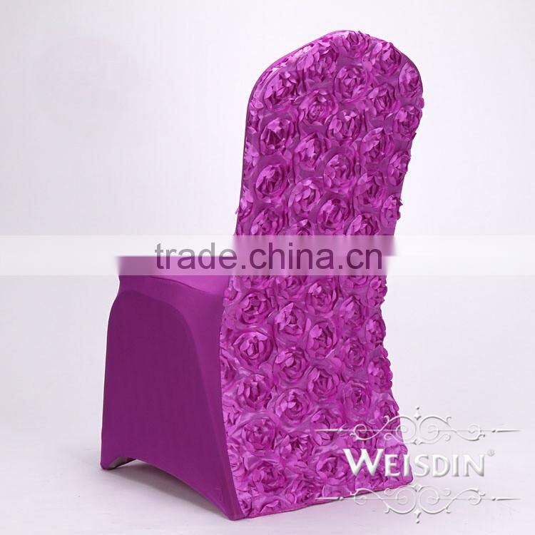 Manufacturer wedding snowman rose flowers for spandex chair covers decorted the wedding, hotel, banquet for sale