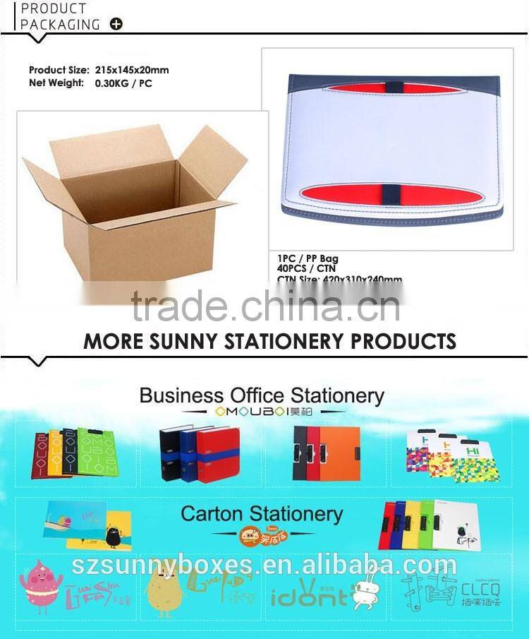 A4 leather Customized Cheap portfolio file folder with Zipper