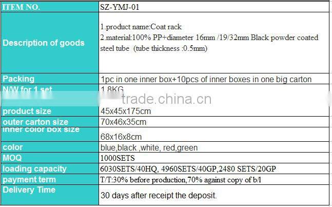 Diy Folding metal standing coat rack