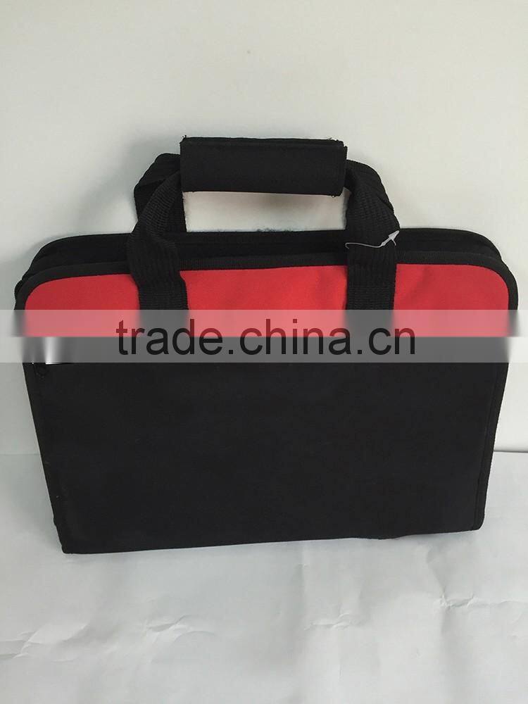 Waterproof 600D Polyester Tool Tote Bag Case, Zippered Tool Kit Set Bag