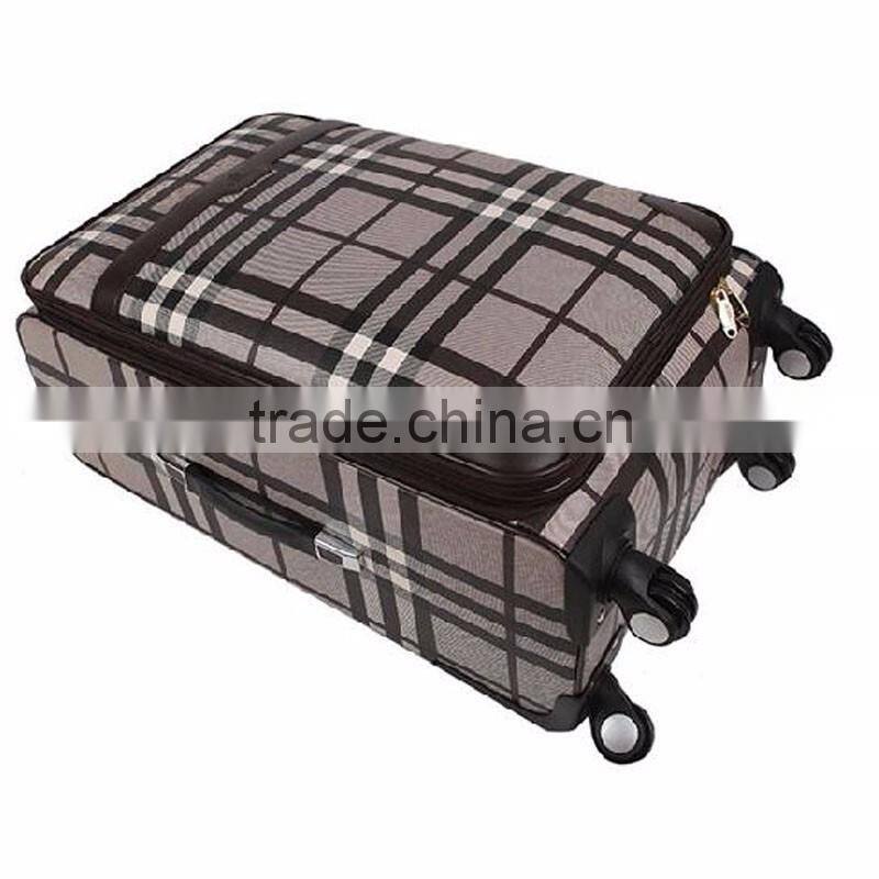 Factory Wholesale PVC Shell 360 degree Spinner Wheels Soft Trolley Luggage