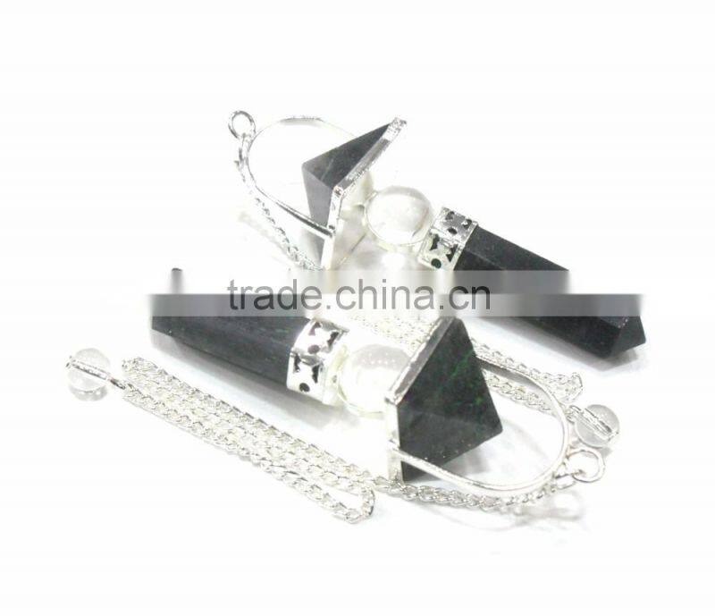 Blue Aventurine Merkaba Star Metal Cap Pendulum : Wholesale Merkaba Pendulum