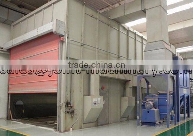 airless shot blasting chamber to clean transformers