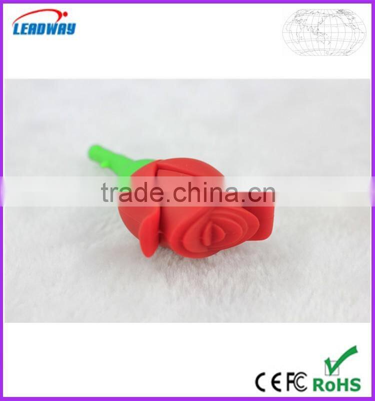 new products 2016 rose shape novelty usb,best gift for Valentine's Day
