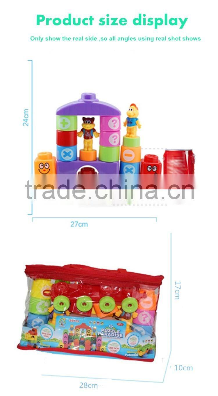 Funny Plstic Develop Creativity building block for children