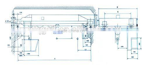 steel structural with single electric overhead beams