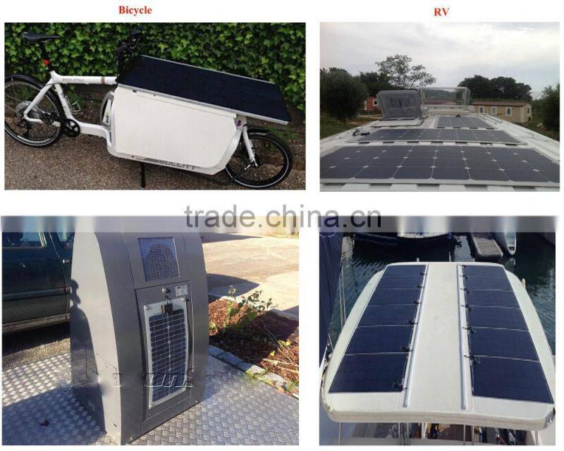 30W Monocrystalline Silicon Cell Marine Bendable Semi Flexible Solar Panel