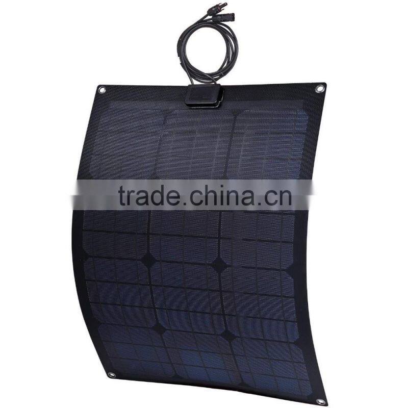 30W Monocrystalline Silicon Cell Marine Bendable Semi Flexible Solar Panel