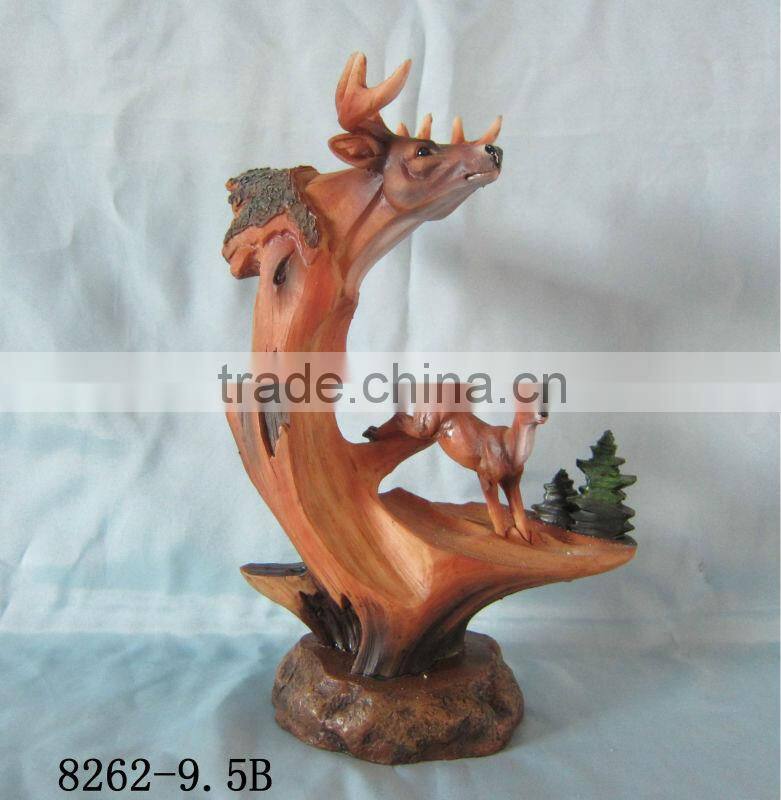 Polyresin deer animal figurine