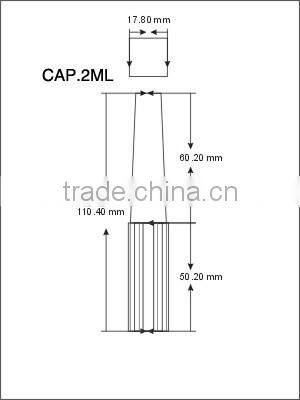 Double wall empty custom liquid gel eyeliner tube packaging