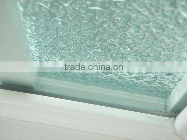 pvc glass louvered door