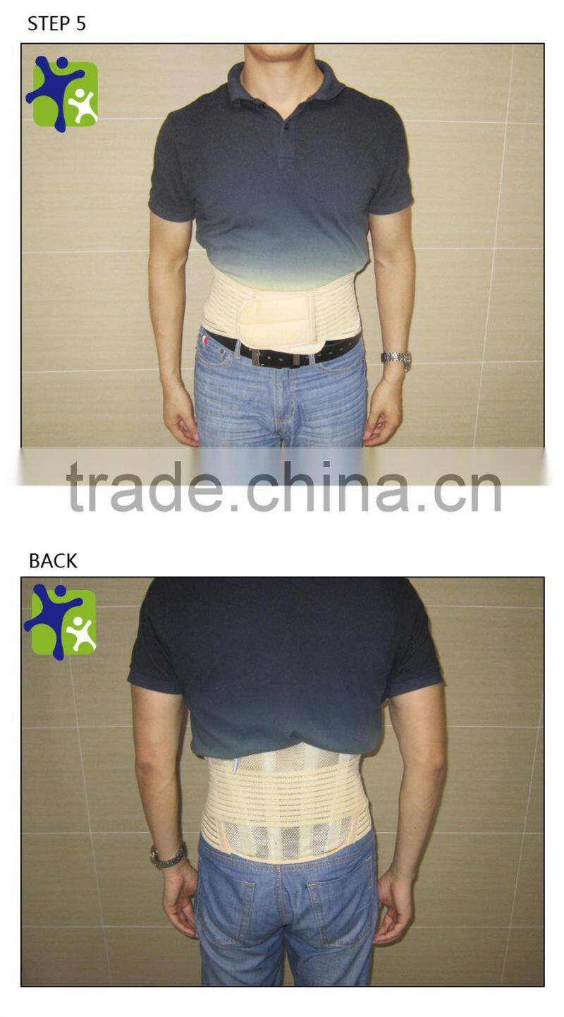Breathable net lumbar support with strengthen belt, medical back support