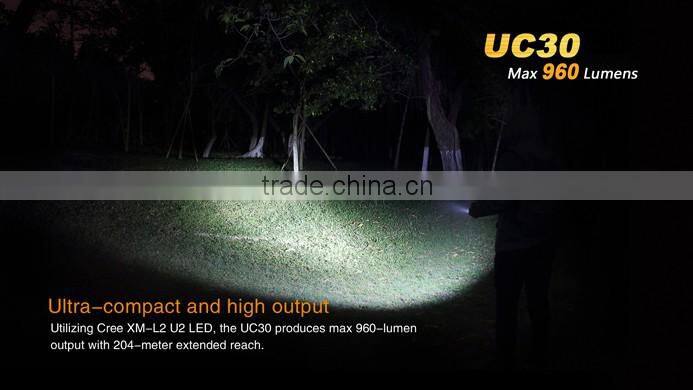 Fenix UC30 Flashlight XM-L2 U2 tatical Flashlight with low-power warning function with one 18650 battery need