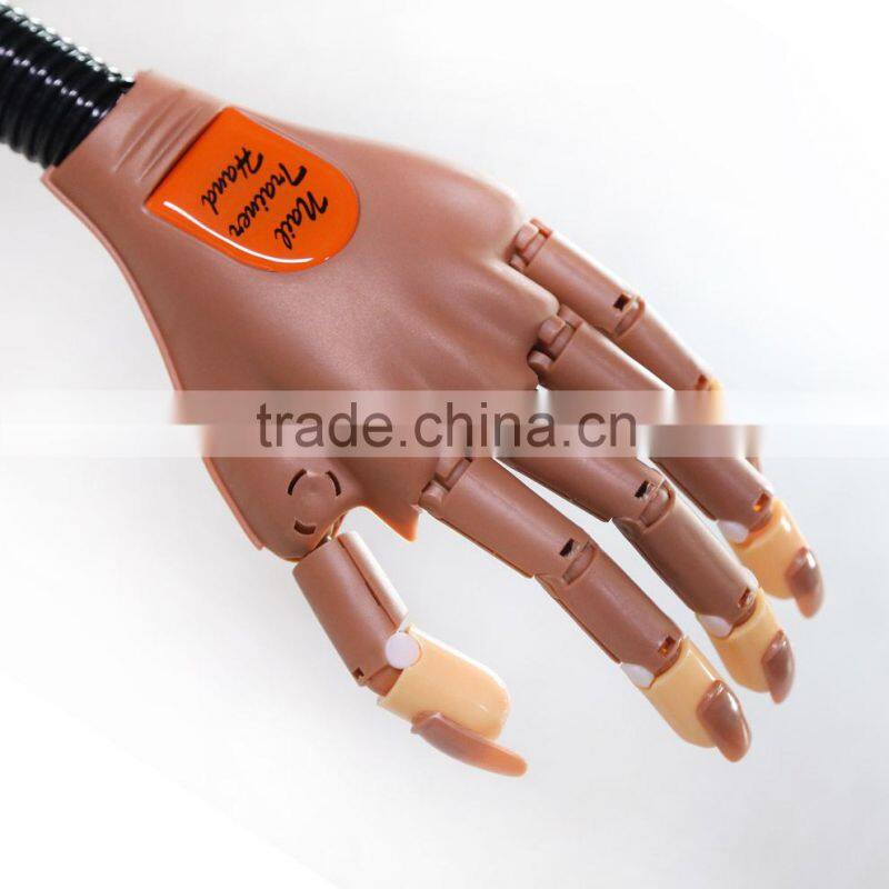 Jake recommendation JJ-03 artificial Movable joints acrylic fake nail trainer practice hand model for nail art manicure