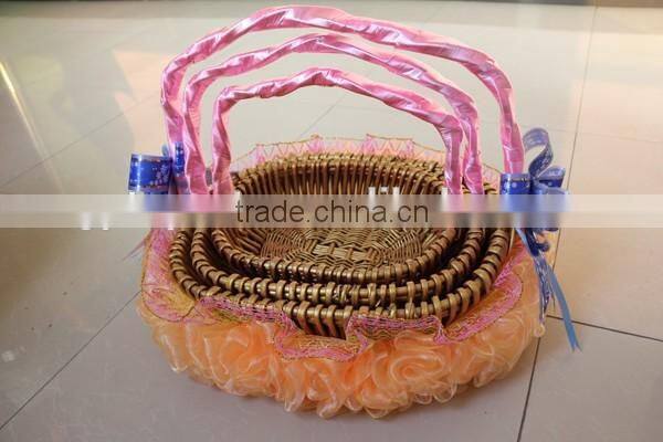 Popular gift basket bamboo basket hanging basket