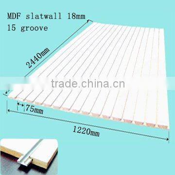 dark jewelry blue melamine mdf slatwall with aluminum insert