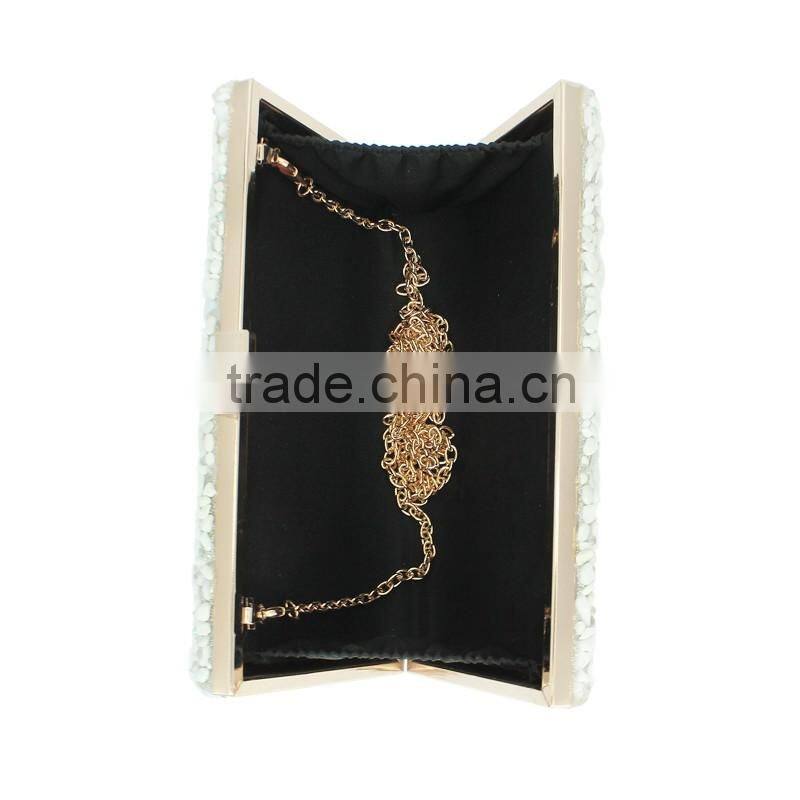 Czech drill Crystal gold and handbags pakistan stone purse (C499)