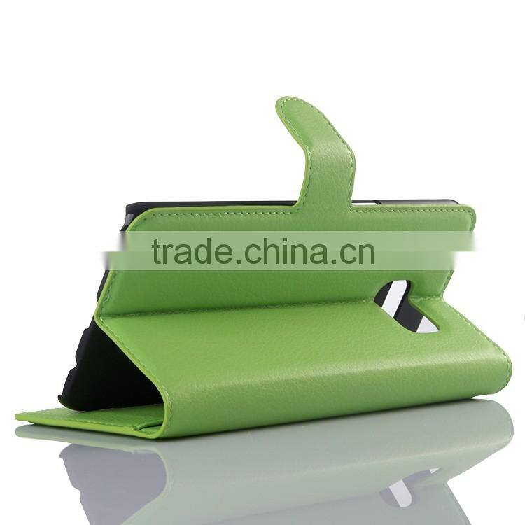 HOT SELLING Luxury Case for Samsung GALAXY S6 edge Plus PU Lichee Leather Flip Cover with Wallet