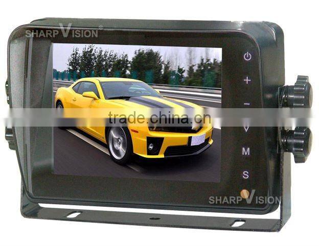 5 inch car safety system with touch button monitor