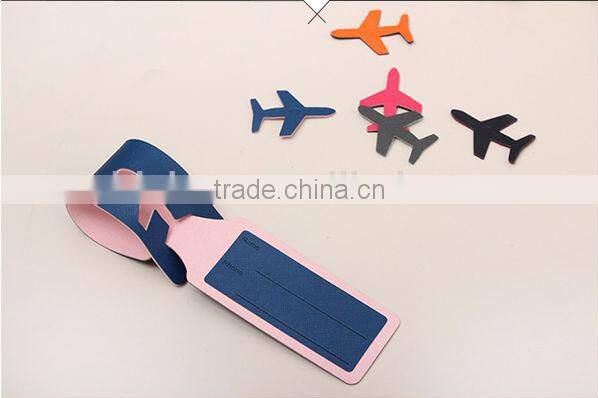 custom personal bulk PU leather luggage tag PVC fashion baggage tag