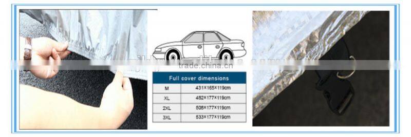 Silver Polyester Car Cover/car protective cover shelter super quality