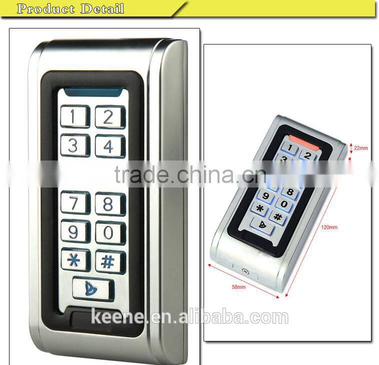 Metal CASE card reader keypad standalone rfid access controller