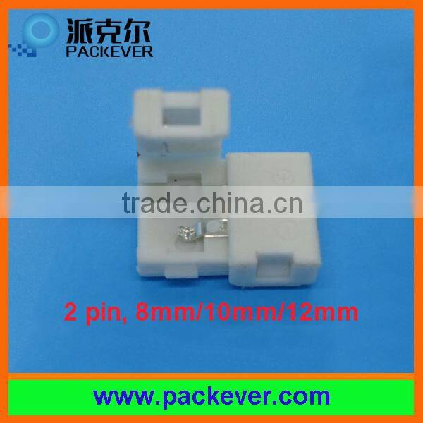 X shape 2 pins 12mm LED strip connector, solder free, fast connection