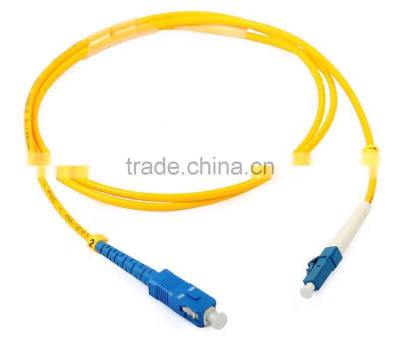 9/125 simplex sc/upc-lc/upc fiber optic patch cables