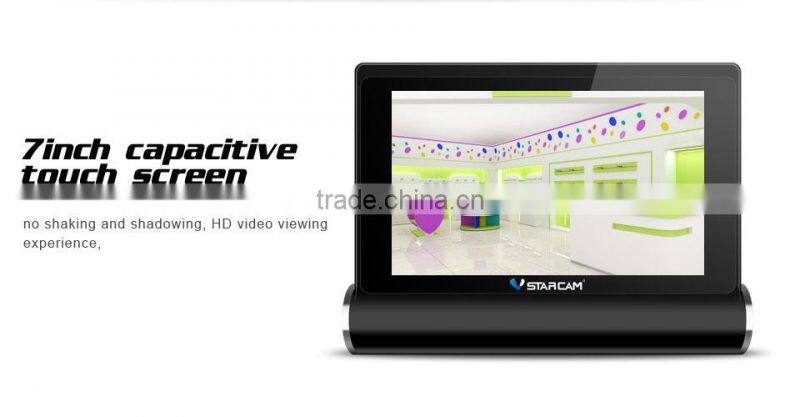 Plug Play p2p Camera IP hisilicon ip Camera Wireless Ip Camera WIFI Wireless IP Camera With 7 inch screen