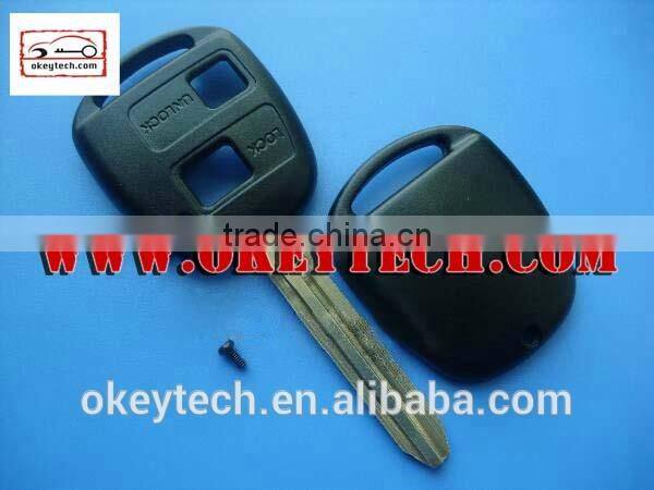 Okeytech toyoya key shell Toyota prado 2 buttons remote key shell for toyota prado remote key