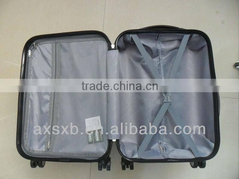 2013 ABS+PC 3 pcs 20 24 28 hard shell with lock on sale travel trolley cabin airplane boarding kids children trolley priting bag