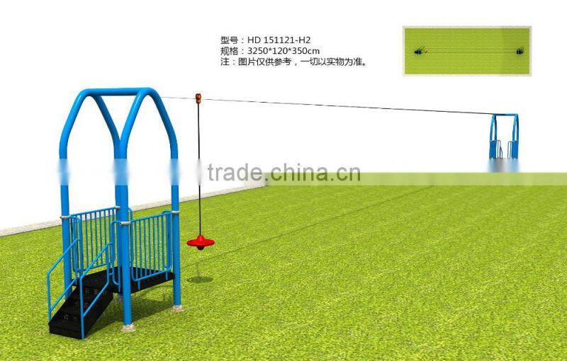 2015 Customerized abseiling rope way amusement equipments