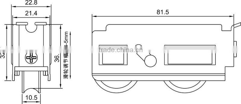 popular and safety canbinet sliding door wheels