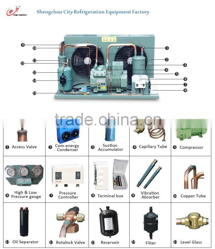 China supplier cold room refrigeration condensing unit