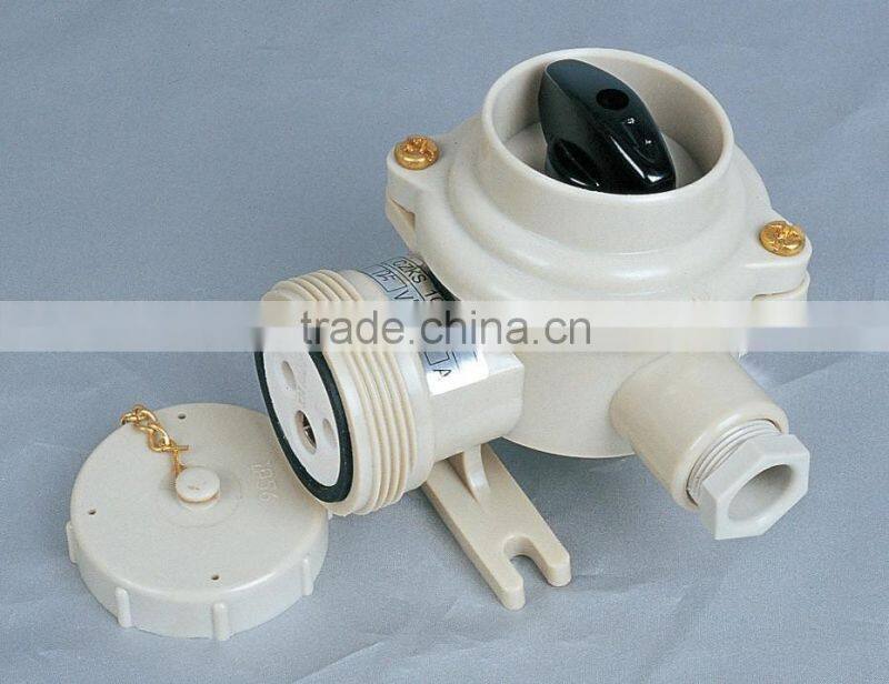 2016 New Product 10A Marine Plastic Nylon Water Tight Socket With Switch EC/CCS Certificate