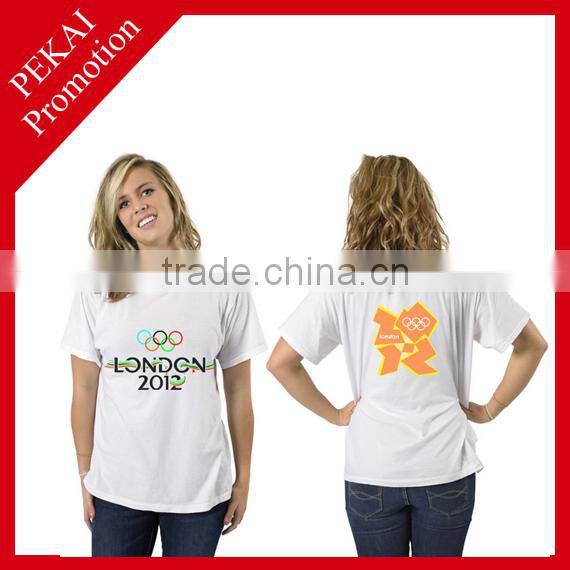 Custom wholesale in china promotional print your own t-shirt