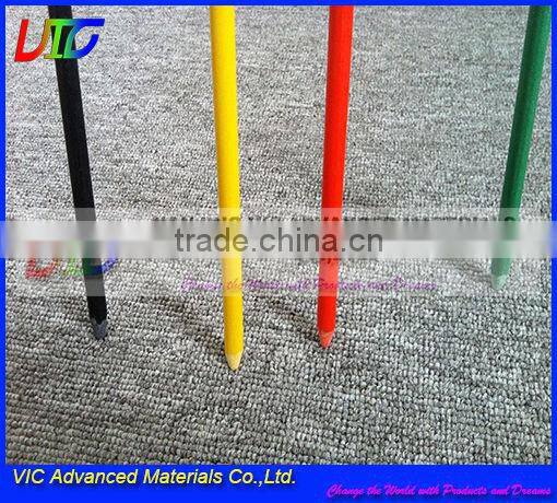 Supply Fiberglass Snow Stake,High Strength Fiberglass FRP Snow Stake With Reflective Tap And Cap,Flexible,UV Resistant