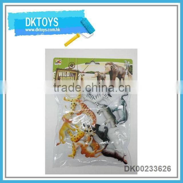 2016 hot selling eco-friendly soft pvc wild animal toys