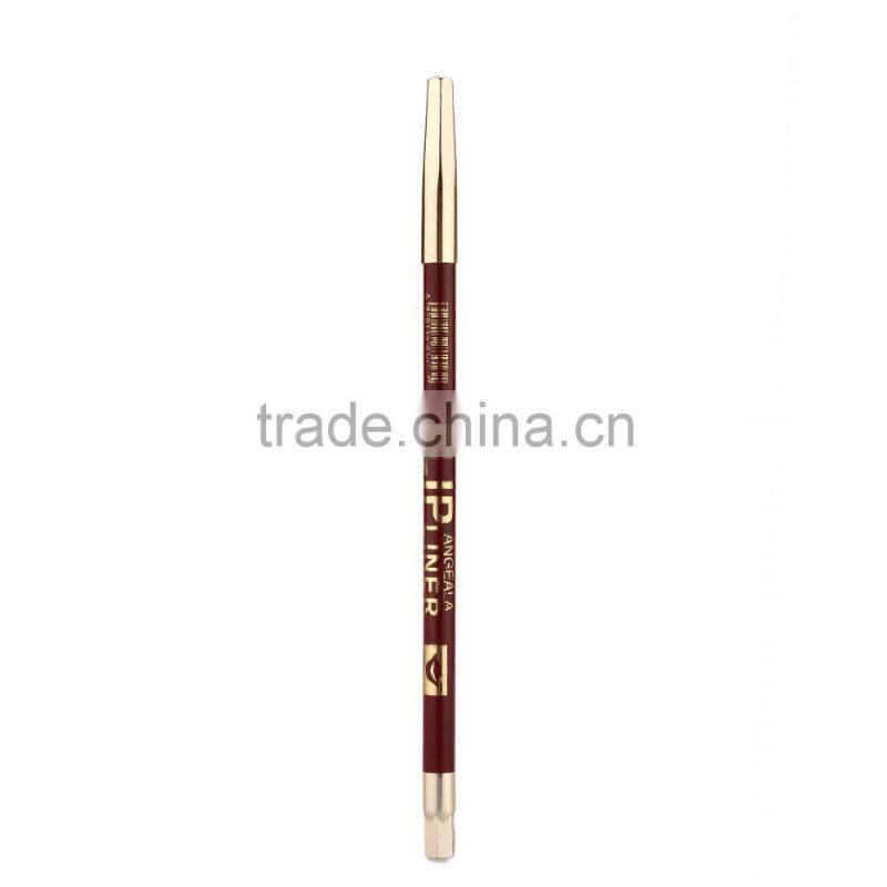 Long-lasting Lip Pencil Red Smooth Silky Texture Waterproof Lip Liner Lady Makeup Cosmetic Pen
