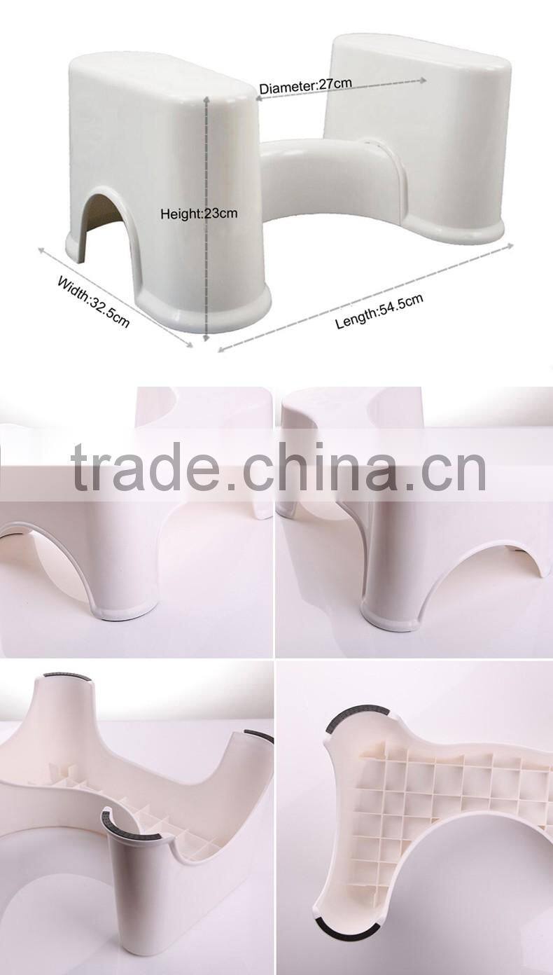 The ergonomic detachable 9 inch space saver toilet stool