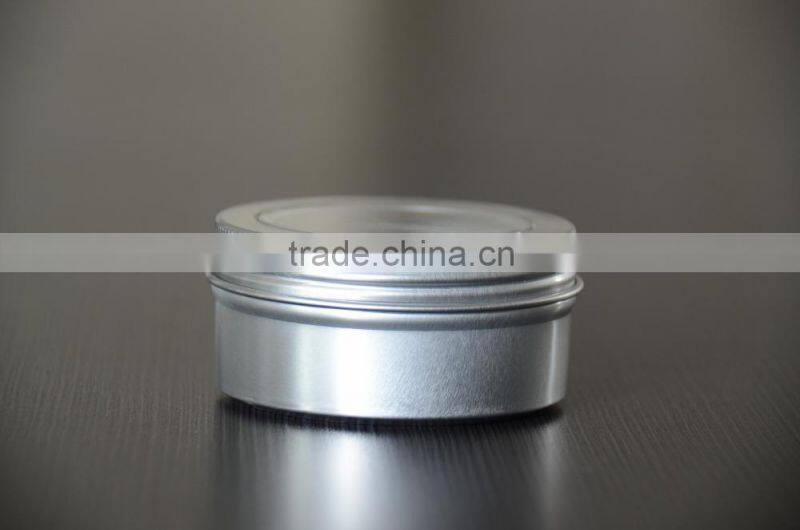 china supplier hair aluminum box cream jar 10ML 30ML 50ML 60ML