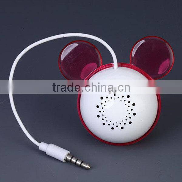 Cartoon 3.5MM audio with Line Speaker