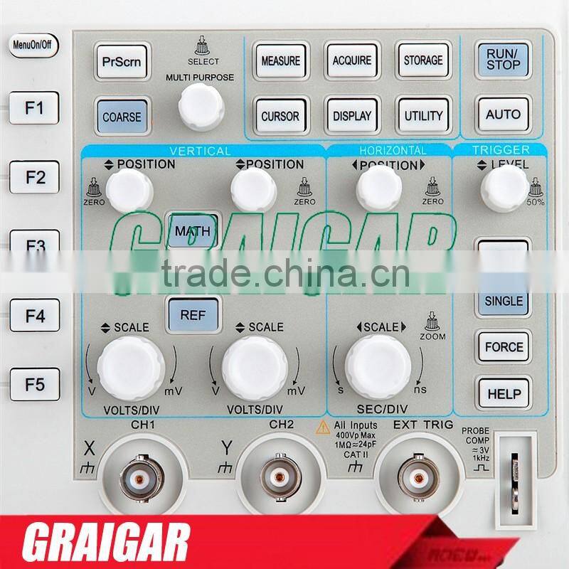 Handheld Digital Storage Oscilloscopes UTD2062CM 60MHz 1GS/s 16 Mpts Memory Depth USB Device, USB Host, Pass/Fail Interface