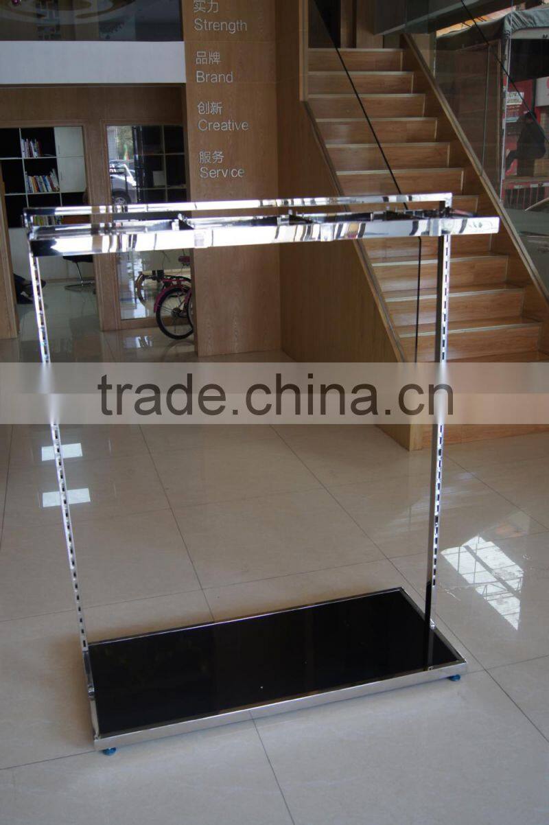 Nice stainless steel garment storage rack / big clothing shelf rack