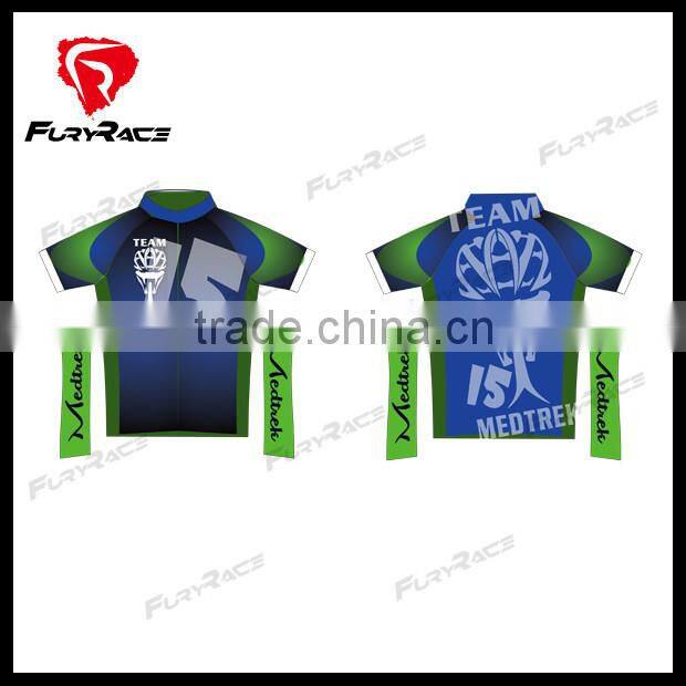 2016 OEM Team Bicycle Short Sleeves Jerseys Bike Clothing Cycling Suit