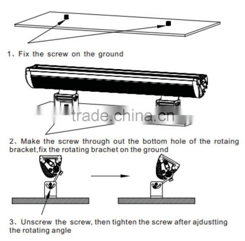 Outdoor ip65 Aluminium housing rgb high power 15W led wall washer light