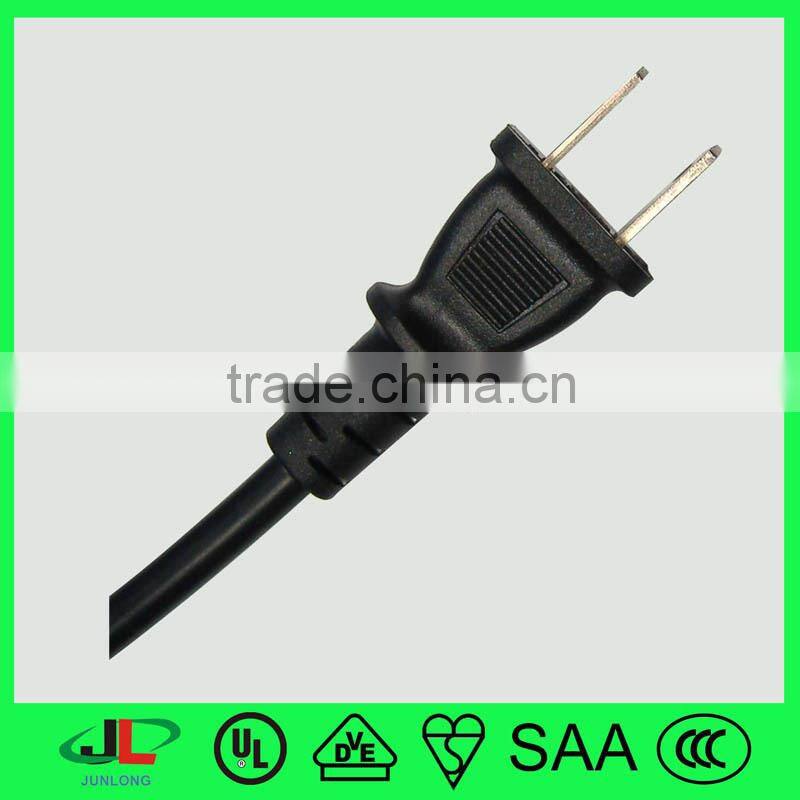 PSE-JET approval electrical plug for Japan with 2 cores cable
