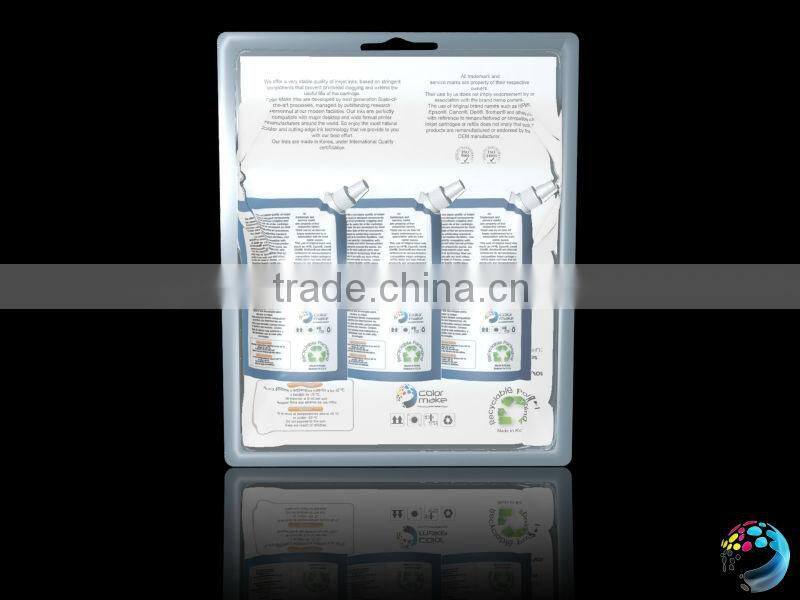 clear PVC double blister packaging