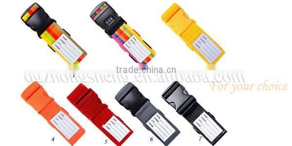 Factory price cheap custom logo print personlized adjustable luggage strap with Detach Buckle